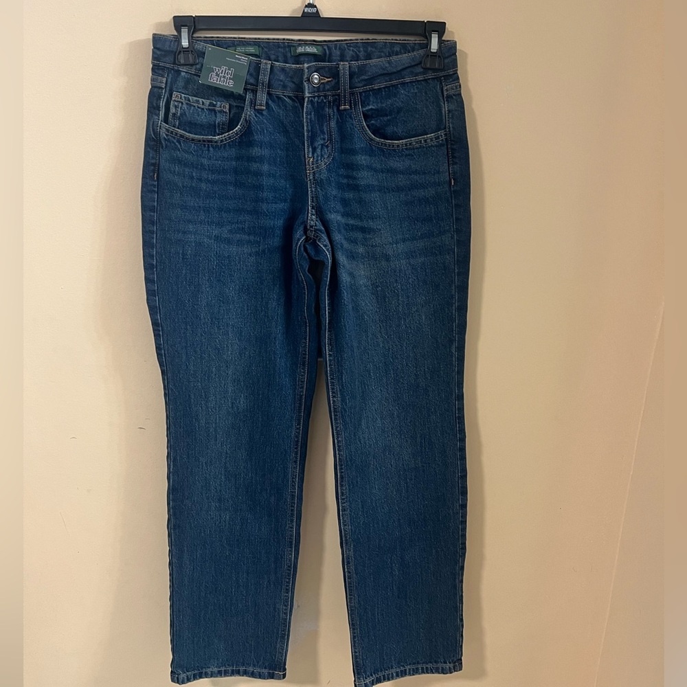 Target Women's High Rise Straight Jeans Wild Fable Blue Size 4 …#509